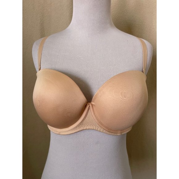 Cream Medium Coverage 5-Way Strap Push-Up Padded Bra - 36D - Picture 2 of 10